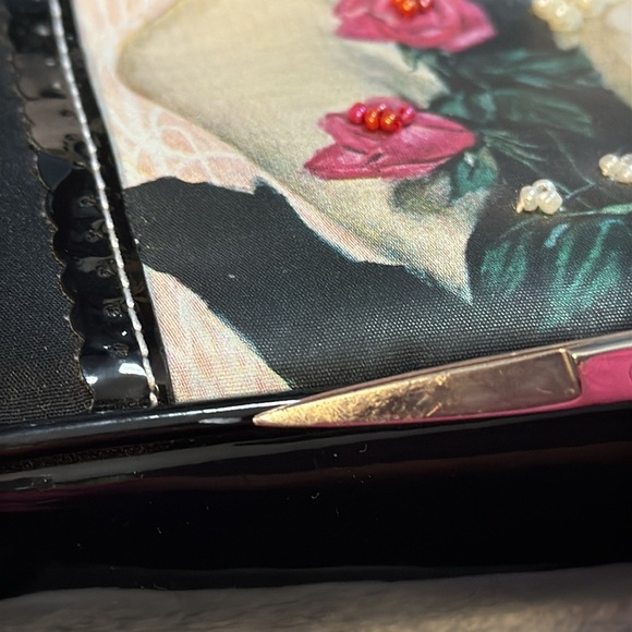 Forever by Fossil Retro Beaded Sequins Black Mini Bag with Key Charm - Picture 13 of 13